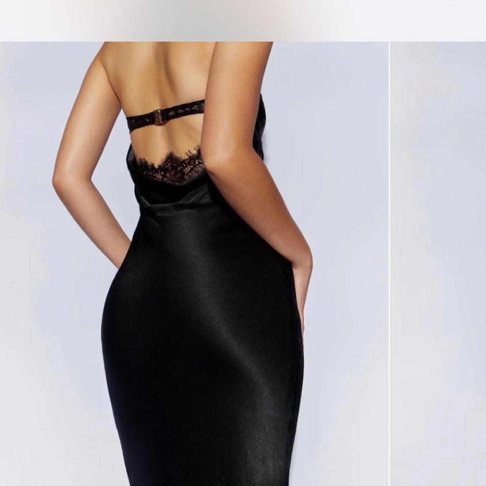 Meshki Black Strapless Dress